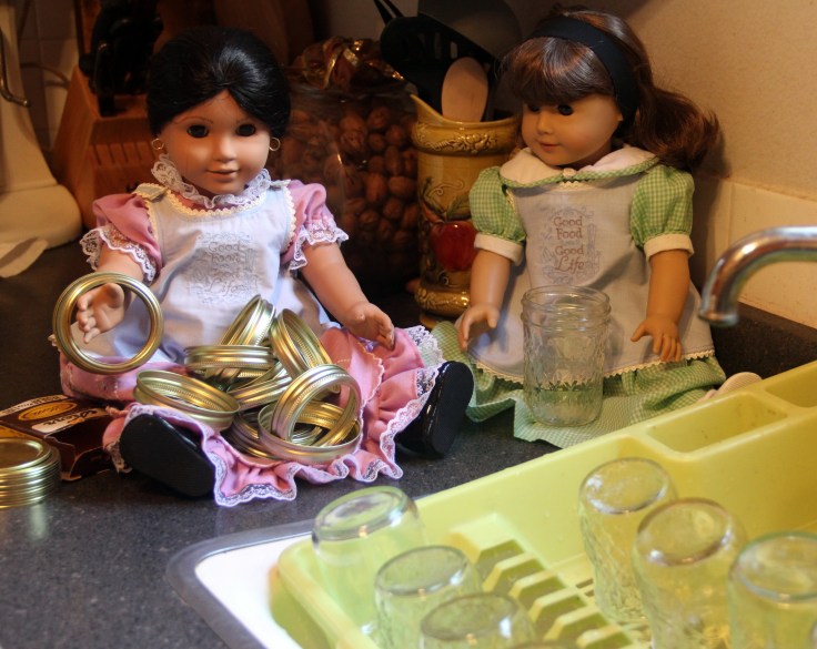 The Dolls try canning- a 18" doll adventure by stitching with Elli