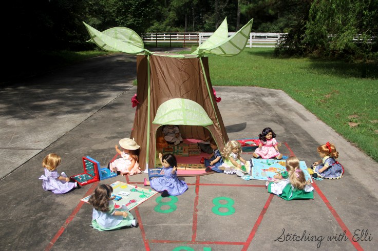 Board Game day with the dolls!- an American girl adventure by Stitching with Elli
