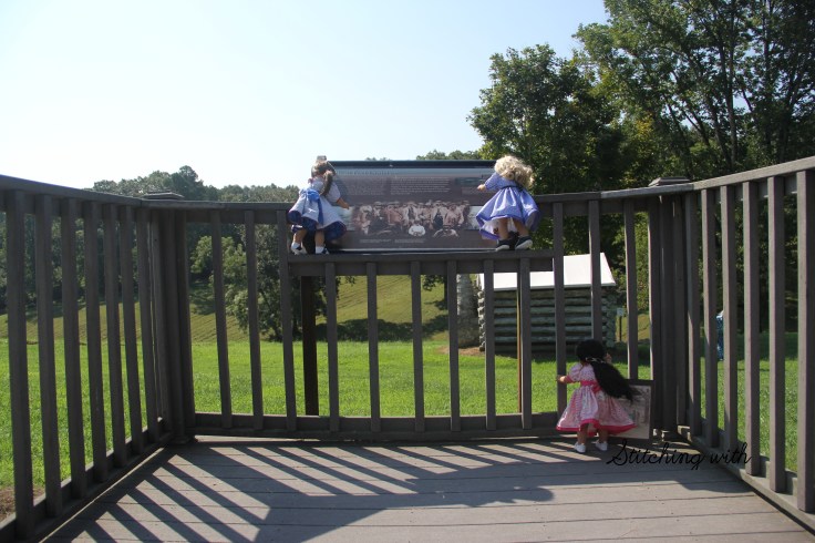 Reading since to learn about the Battle of Donelson- 18" doll adventures by Stitching with Elli