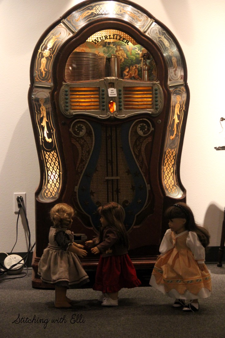 The dolls explore a museum- an American girl photostory by Stitching with Elli