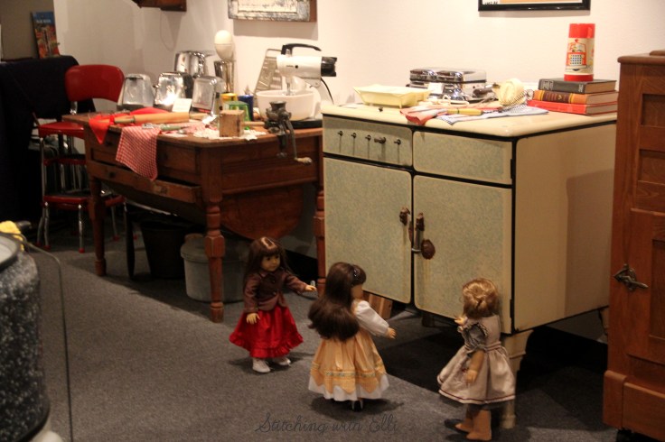 The dolls explore a museum- an American girl photostory by Stitching with Elli