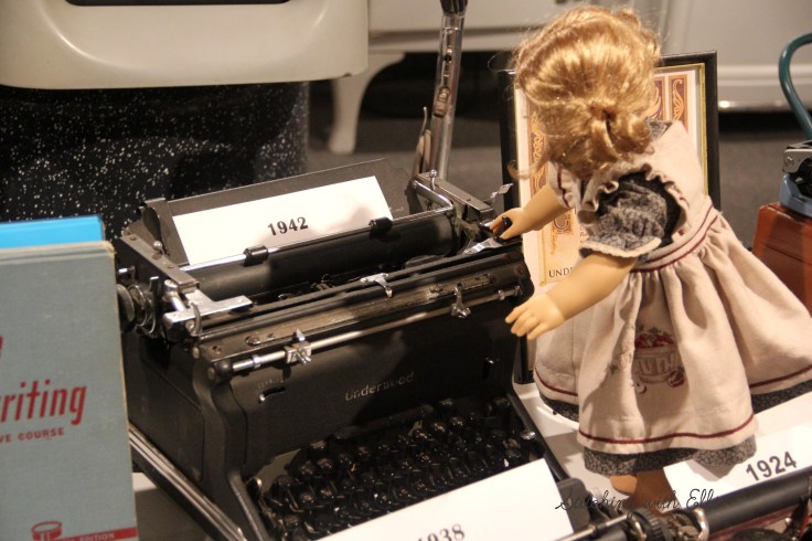 The dolls explore a museum- an American girl photostory by Stitching with Elli