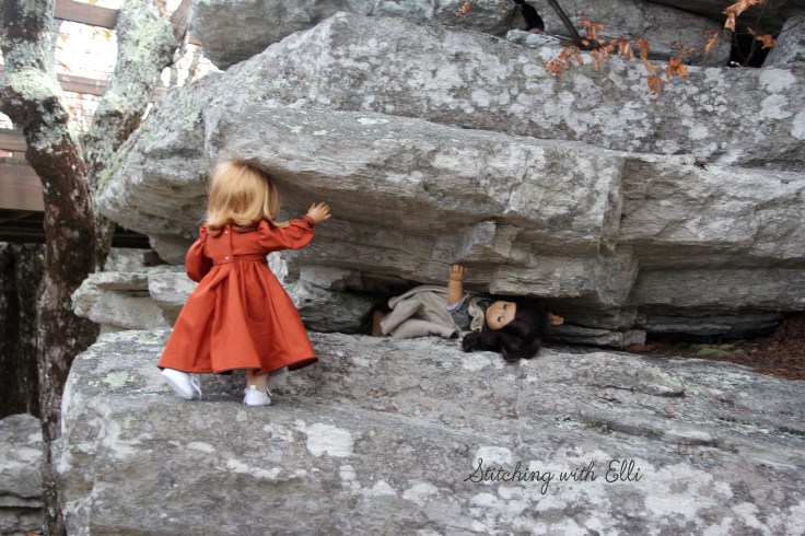 The dolls are hiking in AL- a Doll story with 18" american girl doll Elli