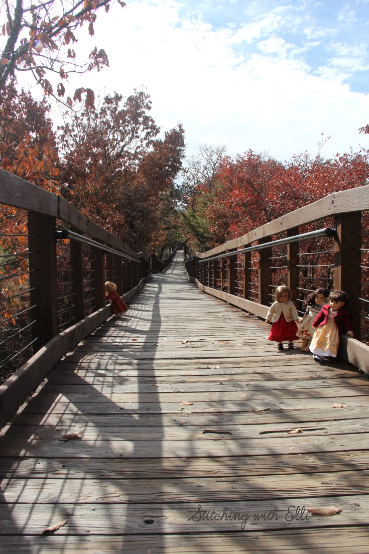 The dolls go hiking in Alabama - a 18" doll story with American Girl dolls by Stitching with Elli
