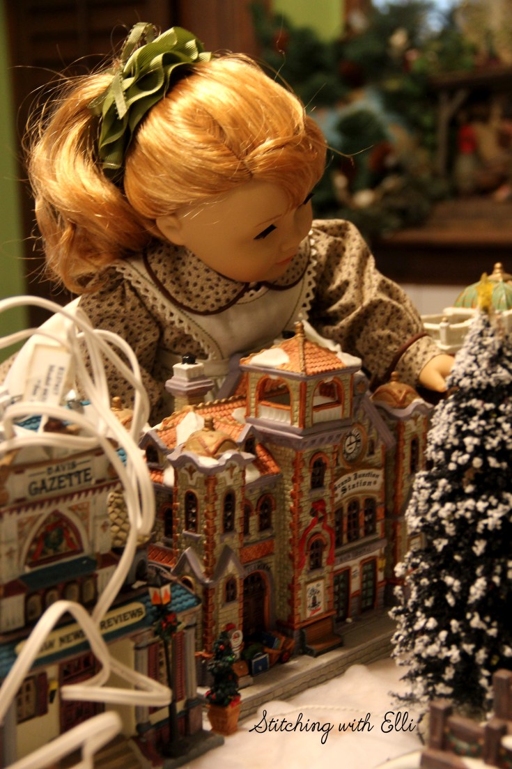 Setting up a Christmas village! - by Stitching with Elli
