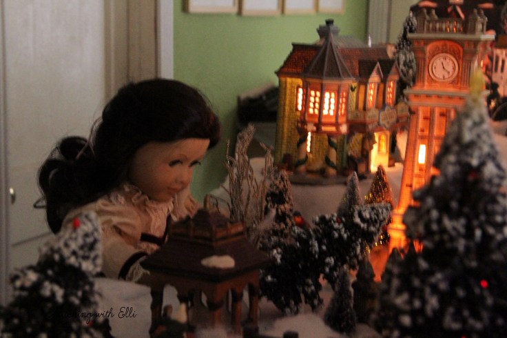 Setting up a Christmas village! - by Stitching with Elli