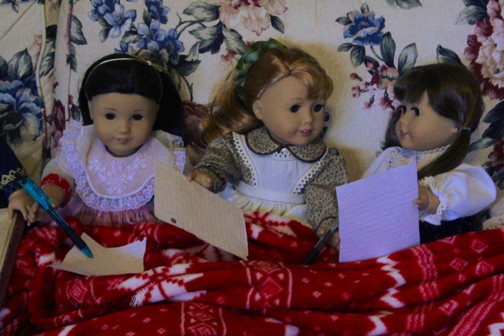 Writing Christmas lists- a Doll story by Stitching with Elli