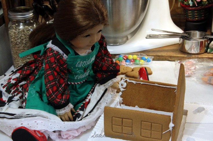 Gingerbread house construction!!- by Stitching with Elli