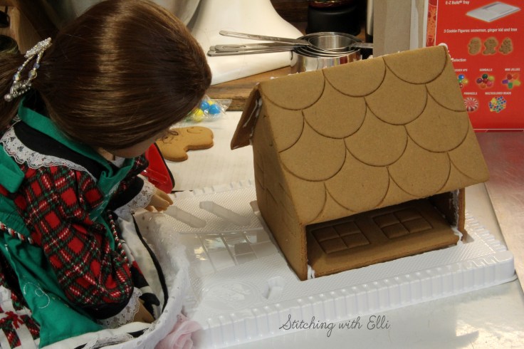 Gingerbread house construction!!- by Stitching with Elli