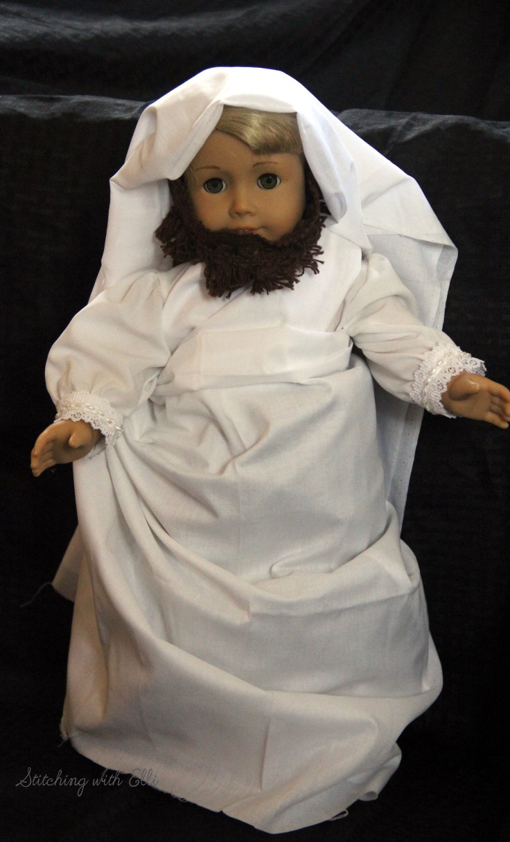 The Christmas Eve play is about to begin!- by Stitching with Elli