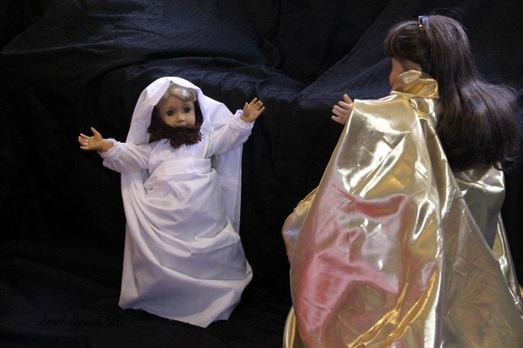 The Angel appears to Zacharias - By stitching with Elli