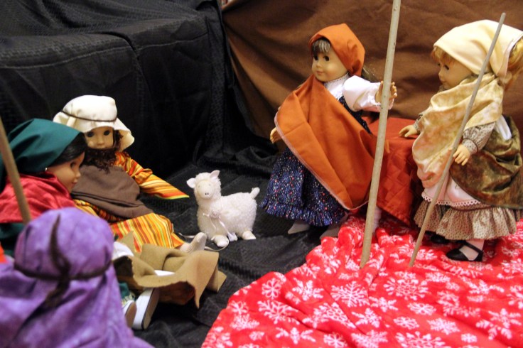 The angels appearing to the Shepherds- by Stitching with Elli