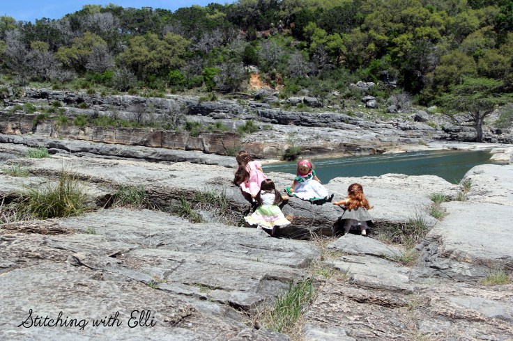 Exploring Pedernales Falls State Park- a 18" doll adventure with american girls by Stitching with Elli