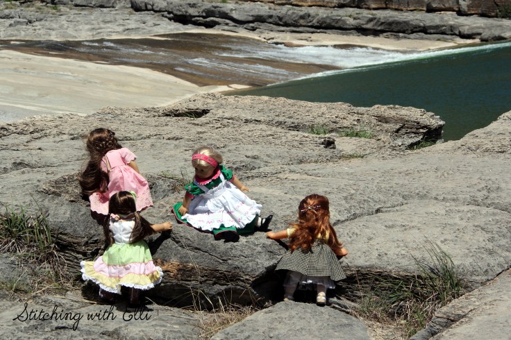 Exploring Pedernales Falls State Park- a 18" doll adventure with american girls by Stitching with Elli