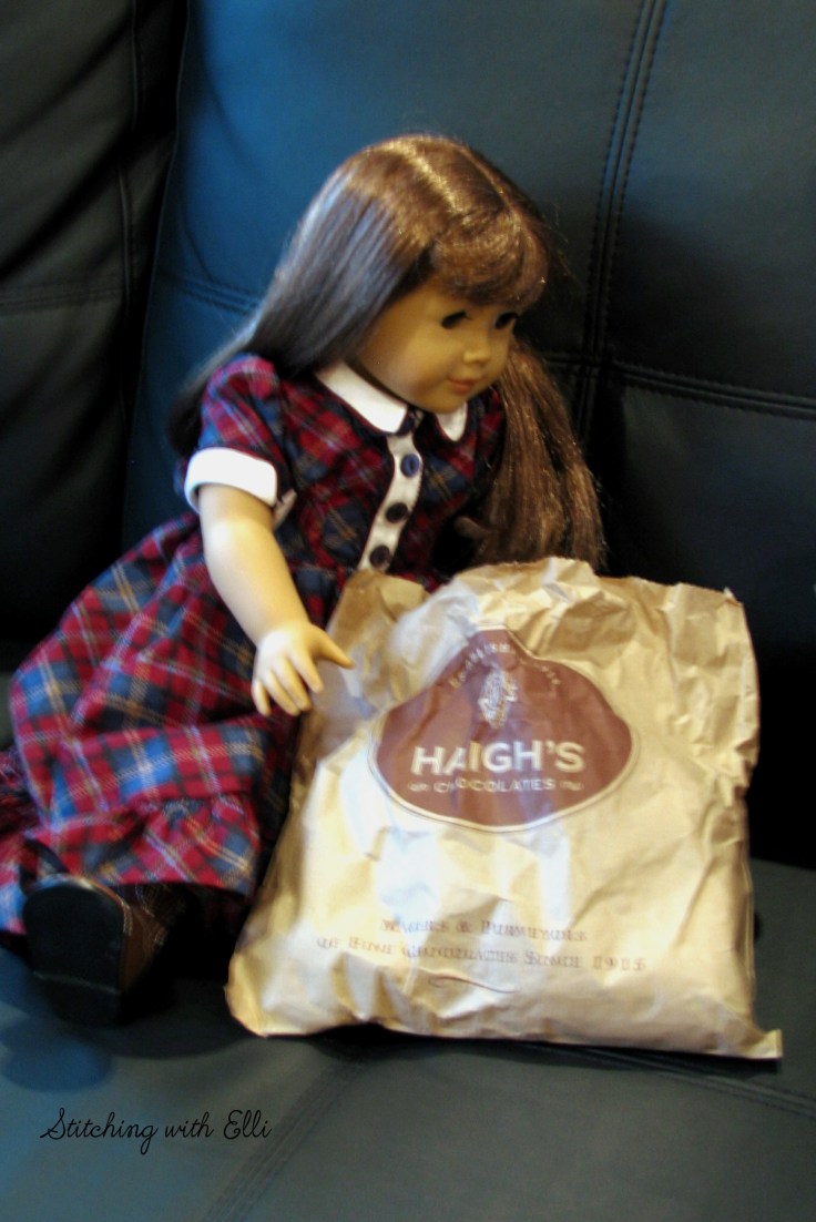 Bridget is excited to eat some Haigh's chocolate!- see the whole story on my blog