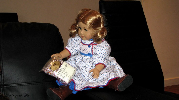 The Dolls enjoy Haigh's chocolate in Adalaide Australia- see the whole story on my blog www.stitchingwithelli.com