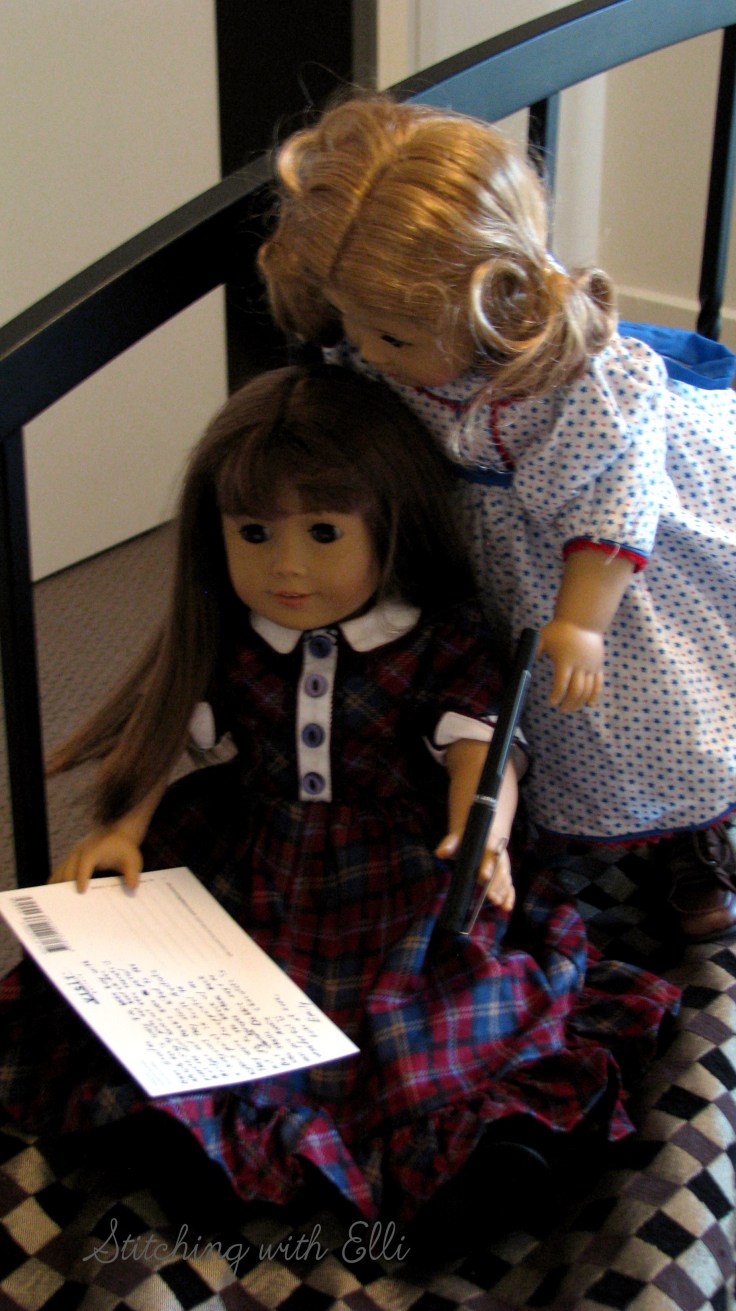 Bridget and Debbie send a post card from Australia- see my blog for more stories with American Girl dolls!