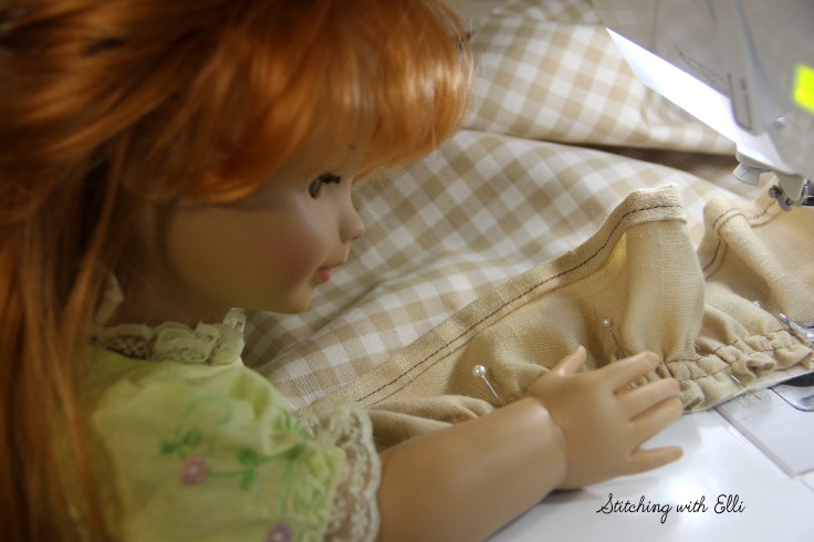 The dolls are sewing again! - read this and other 18" doll adventures on my blog www.stitchingwithelli.com