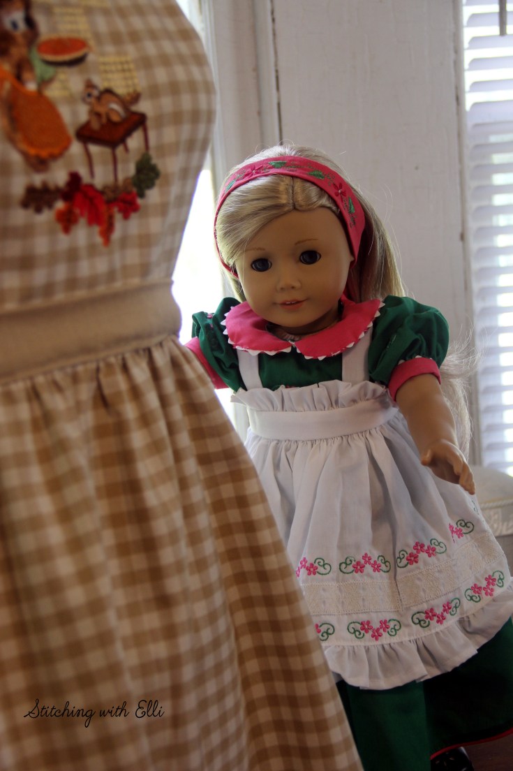 The dolls are sewing again! - read this and other 18" doll adventures on my blog www.stitchingwithelli.com