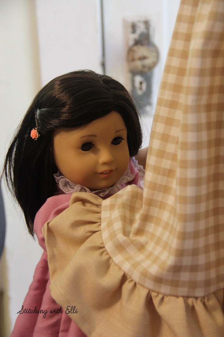 The dolls are sewing again! - read this and other 18" doll adventures on my blog www.stitchingwithelli.com