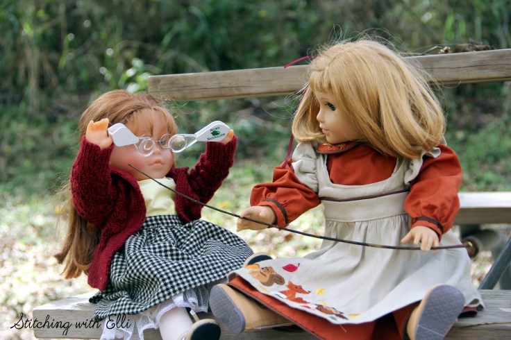 Nellie and Ellen hike in Guadelope state park- a 18" doll adventure www.stitchingwithelli.com