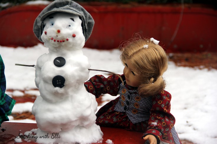 Debbie and Lanie enjoy their snow day. See the rest of their snowy adventure on www.stitchingwithelli.com