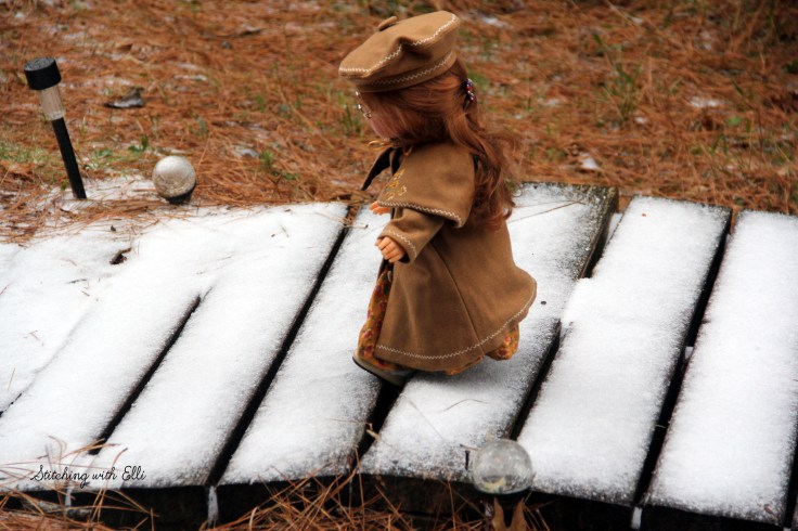 Debbie and Lanie enjoy their snow day. See the rest of their snowy adventure on www.stitchingwithelli.com